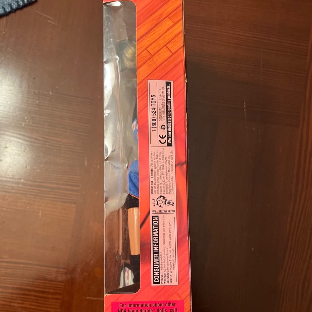 Vintage 1998 NBA Knicks Barbie.  Unopened package.